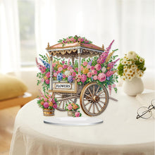 Load image into Gallery viewer, Acrylic Special Shape Flower Cart Diamond Painting Desktop Ornament for Beginner
