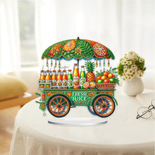 Load image into Gallery viewer, Acrylic Special Shape Soda Cart Diamond Painting Desktop Ornaments for Beginners
