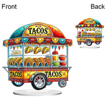 Load image into Gallery viewer, Acrylic Special Shape Taco Cart Diamond Painting Desktop Ornaments for Beginners
