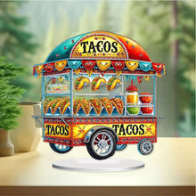 Load image into Gallery viewer, Acrylic Special Shape Taco Cart Diamond Painting Desktop Ornaments for Beginners
