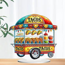 Load image into Gallery viewer, Acrylic Special Shape Taco Cart Diamond Painting Desktop Ornaments for Beginners
