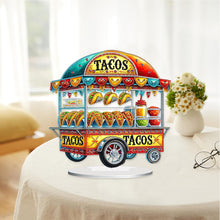 Load image into Gallery viewer, Acrylic Special Shape Taco Cart Diamond Painting Desktop Ornaments for Beginners
