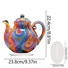 Load image into Gallery viewer, Acrylic Special Shape Artistic Tea Pot Desktop Diamond Painting Ornaments
