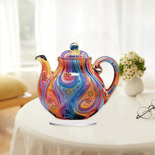 Load image into Gallery viewer, Acrylic Special Shape Artistic Tea Pot Desktop Diamond Painting Ornaments
