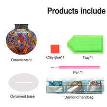 Load image into Gallery viewer, Acrylic Special Shape Artistic Vase Desktop Diamond Painting Ornaments
