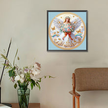 Load image into Gallery viewer, Diamond Painting - Full Round - Angel Bouquet Girl In White (30*30CM)
