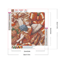 Load image into Gallery viewer, Diamond Painting - Full Round - Orange Hydrangea Angel Girl (30*30CM)
