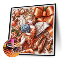 Load image into Gallery viewer, Diamond Painting - Full Round - Orange Hydrangea Angel Girl (30*30CM)
