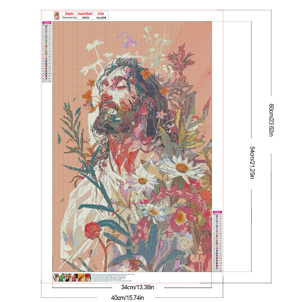Diamond Painting - Full Round - Geometric Jesus (40*60CM)