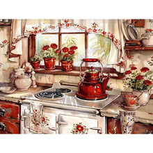 Load image into Gallery viewer, Diamond Painting - Full Round - Warm kitchen (40*30CM)
