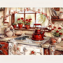 Load image into Gallery viewer, Diamond Painting - Full Round - Warm kitchen (40*30CM)
