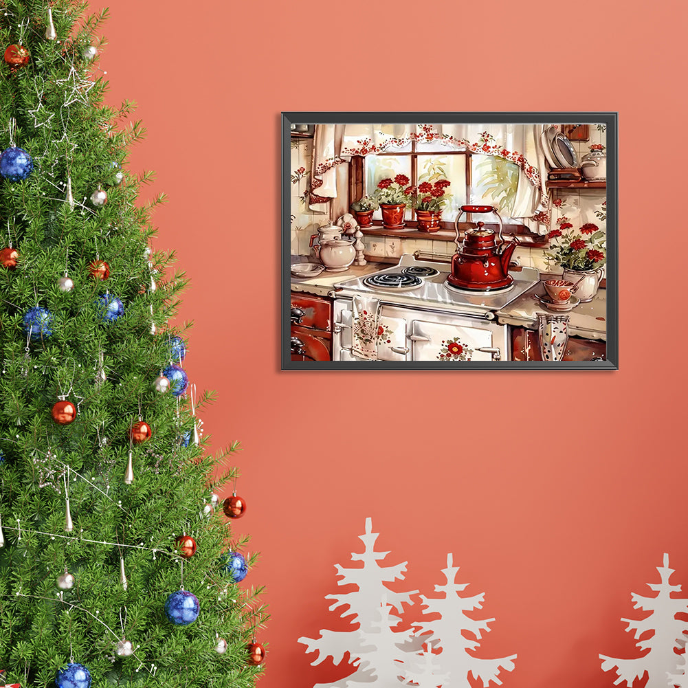 Diamond Painting - Full Round - Warm kitchen (40*30CM)