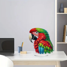 Load image into Gallery viewer, Acrylic Special Shape Parrot Diamond Painting Desktop Ornament for Beginners

