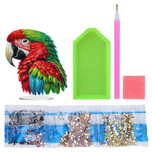 Load image into Gallery viewer, Acrylic Special Shape Parrot Diamond Painting Desktop Ornament for Beginners
