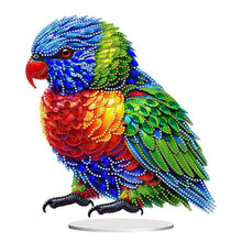 Load image into Gallery viewer, Acrylic Special Shape Parrot Diamond Painting Desktop Ornament for Beginners
