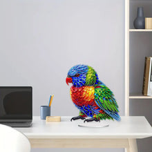 Load image into Gallery viewer, Acrylic Special Shape Parrot Diamond Painting Desktop Ornament for Beginners
