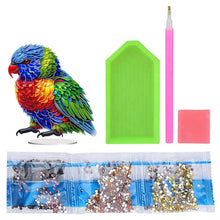 Load image into Gallery viewer, Acrylic Special Shape Parrot Diamond Painting Desktop Ornament for Beginners
