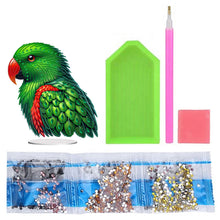 Load image into Gallery viewer, Acrylic Special Shape Parrot Diamond Painting Desktop Ornament for Beginners
