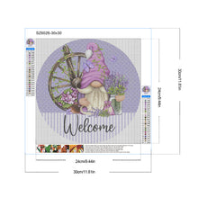 Load image into Gallery viewer, Diamond Painting - Full Round - Purple Gnome (30*30CM)
