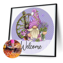 Load image into Gallery viewer, Diamond Painting - Full Round - Purple Gnome (30*30CM)

