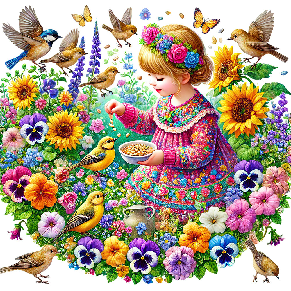 Diamond Painting - Full Round - Spring Girl (50*50CM)
