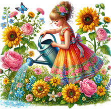 Load image into Gallery viewer, Diamond Painting - Full Round - Spring Girl (50*50CM)
