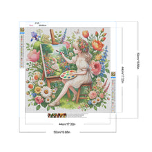 Load image into Gallery viewer, Diamond Painting - Full Round - Spring Girl (50*50CM)

