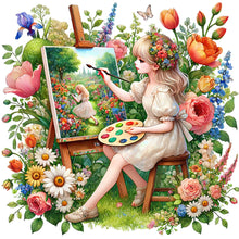 Load image into Gallery viewer, Diamond Painting - Full Round - Spring Girl (50*50CM)
