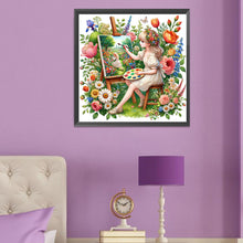 Load image into Gallery viewer, Diamond Painting - Full Round - Spring Girl (50*50CM)
