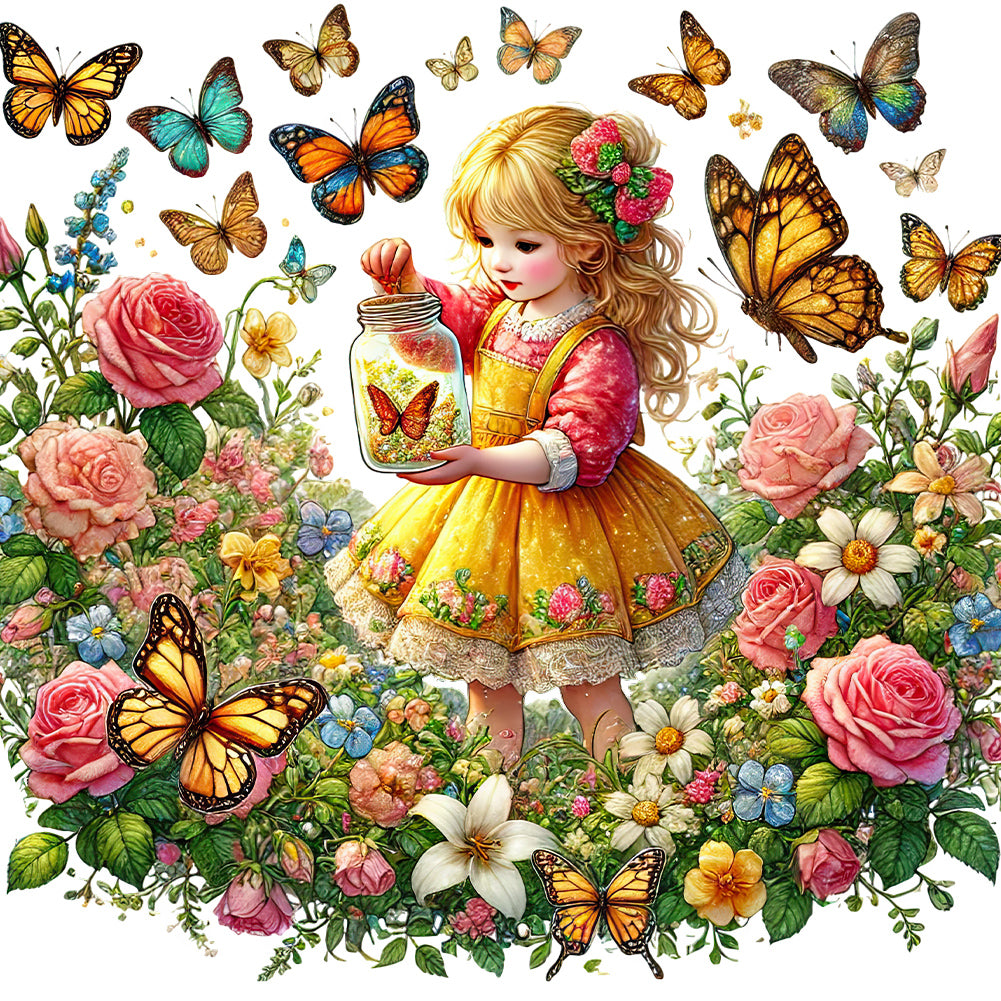 Diamond Painting - Full Round - Spring Girl (50*50CM)