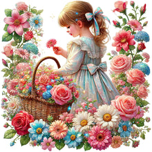 Load image into Gallery viewer, Diamond Painting - Full Round - Spring Girl (50*50CM)
