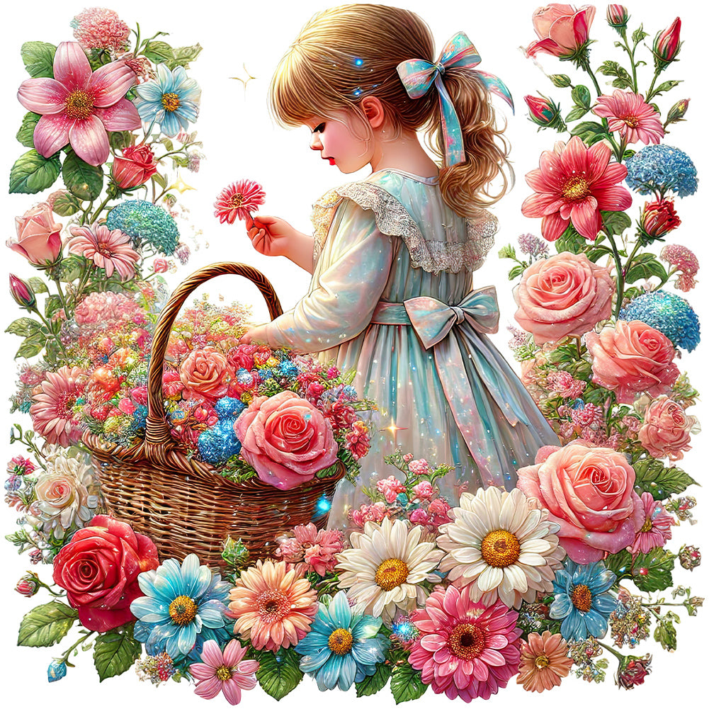 Diamond Painting - Full Round - Spring Girl (50*50CM)