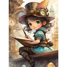 Load image into Gallery viewer, Diamond Painting - Full Round - Steam Punk Girl (45*60CM)
