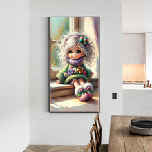 Load image into Gallery viewer, Diamond Painting - Full Round - White hair sweater sunshine girl (40*70CM)
