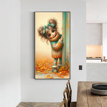 Load image into Gallery viewer, Diamond Painting - Full Round - Warm sweater behind the door girl (40*70CM)
