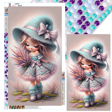 Load image into Gallery viewer, Diamond Painting - Full Round - Lavender girl (40*70CM)
