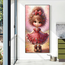 Load image into Gallery viewer, Diamond Painting - Full Round - Floral red skirt girl (40*70CM)
