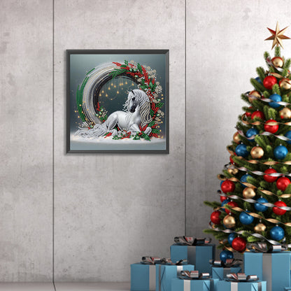Diamond Painting - Partial Special Shaped - Art Horse (30*30CM)