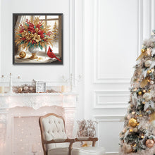 Load image into Gallery viewer, Diamond Painting - Partial Special Shaped - Art Vase Cardinal (30*30CM)
