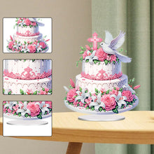 Load image into Gallery viewer, Acrylic Special Shape Flower Cake Diamond Painting Desktop Ornaments for Home
