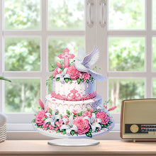 Load image into Gallery viewer, Acrylic Special Shape Flower Cake Diamond Painting Desktop Ornaments for Home
