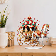 Load image into Gallery viewer, Acrylic Special Shape Flower Carriage Diamond Painting Desktop Ornaments

