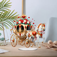 Load image into Gallery viewer, Acrylic Special Shape Flower Carriage Diamond Painting Desktop Ornaments
