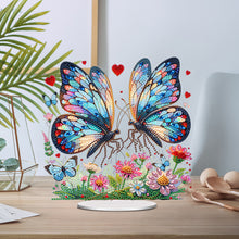 Load image into Gallery viewer, Acrylic Special Shape Butterfly Diamond Painting Desktop Ornament for Home Decor
