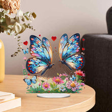 Load image into Gallery viewer, Acrylic Special Shape Butterfly Diamond Painting Desktop Ornament for Home Decor
