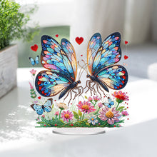 Load image into Gallery viewer, Acrylic Special Shape Butterfly Diamond Painting Desktop Ornament for Home Decor
