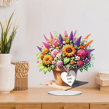 Load image into Gallery viewer, Acrylic Special Shape Flowers Diamond Painting Desktop Ornaments for Home Decor
