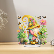 Load image into Gallery viewer, Acrylic Special Shape Garden Gnome Diamond Painting Desktop Ornaments for Home
