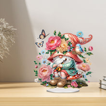 Load image into Gallery viewer, Acrylic Special Shape Spring Gnome Diamond Painting Desktop Ornaments for Home
