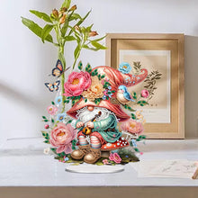Load image into Gallery viewer, Acrylic Special Shape Spring Gnome Diamond Painting Desktop Ornaments for Home
